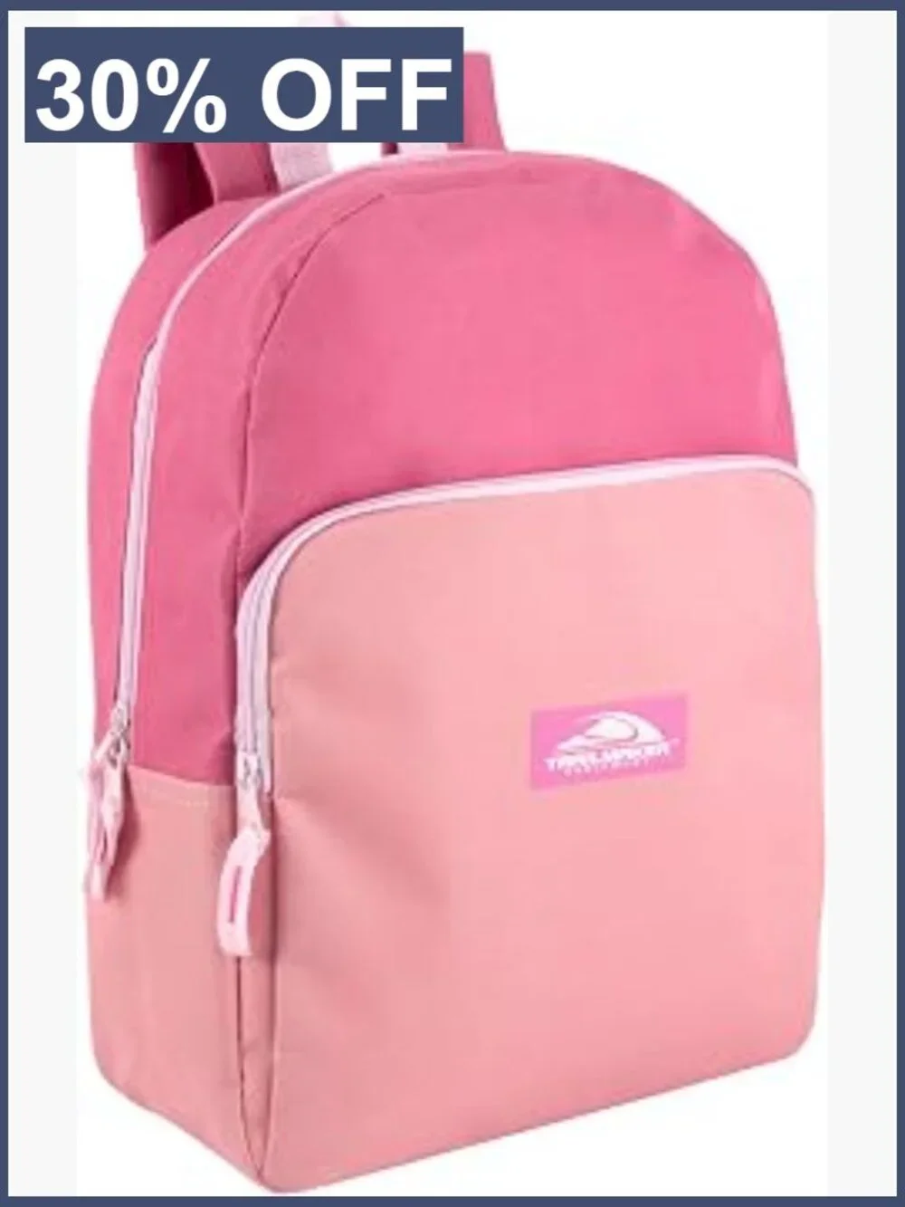 Pink 15 Inch Kids Backpack with Padded Straps, Fits 13 Inch Laptop, Lightweight